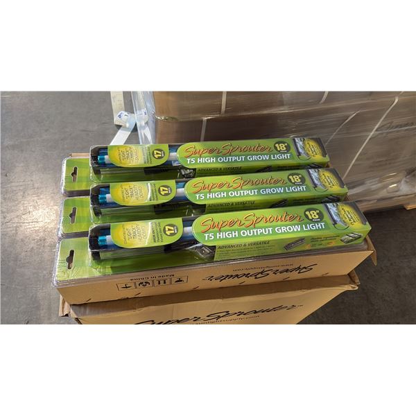 SUPER SPROUTER 18" T5 HIGH OUTPUT FLUORESCENT GROW LIGHT - 24 PER BOX