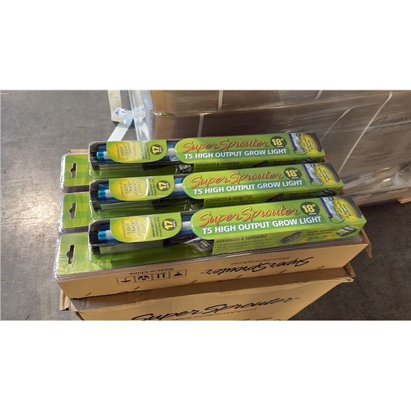 SUPER SPROUTER 18" T5 HIGH OUTPUT FLUORESCENT GROW LIGHT - 24 PER BOX