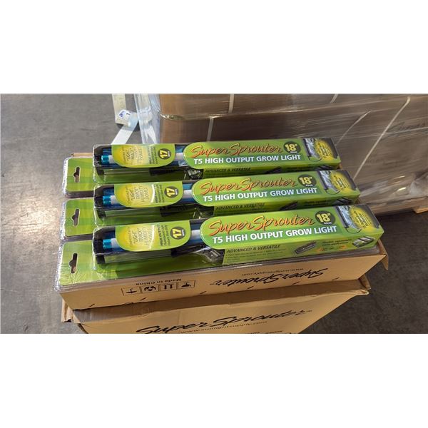 SUPER SPROUTER 18" T5 HIGH OUTPUT FLUORESCENT GROW LIGHT - 24 PER BOX