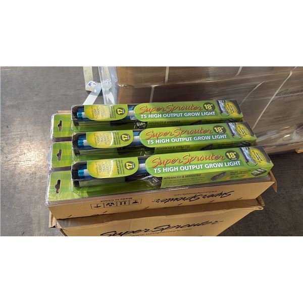 SUPER SPROUTER 18" T5 HIGH OUTPUT FLUORESCENT GROW LIGHT - 24 PER BOX