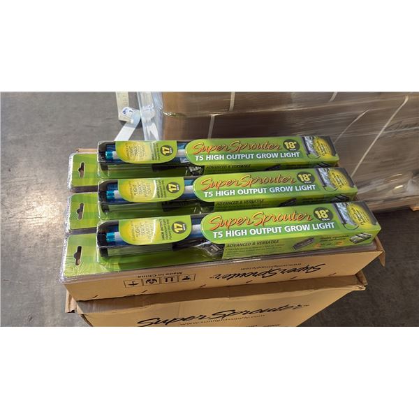 SUPER SPROUTER 18" T5 HIGH OUTPUT FLUORESCENT GROW LIGHT - 24 PER BOX