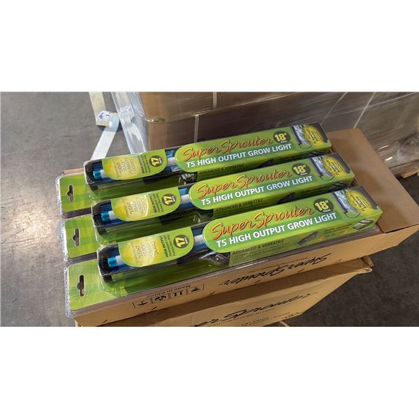 SUPER SPROUTER 18" T5 HIGH OUTPUT FLUORESCENT GROW LIGHT - 24 PER BOX