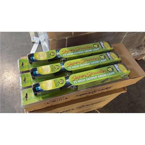SUPER SPROUTER 18" T5 HIGH OUTPUT FLUORESCENT GROW LIGHT - 24 PER BOX