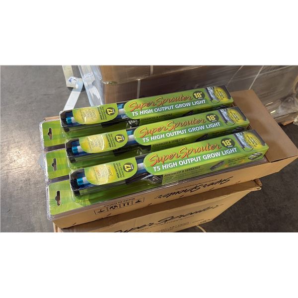 SUPER SPROUTER 18" T5 HIGH OUTPUT FLUORESCENT GROW LIGHT - 24 PER BOX