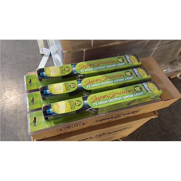 SUPER SPROUTER 18" T5 HIGH OUTPUT FLUORESCENT GROW LIGHT - 24 PER BOX