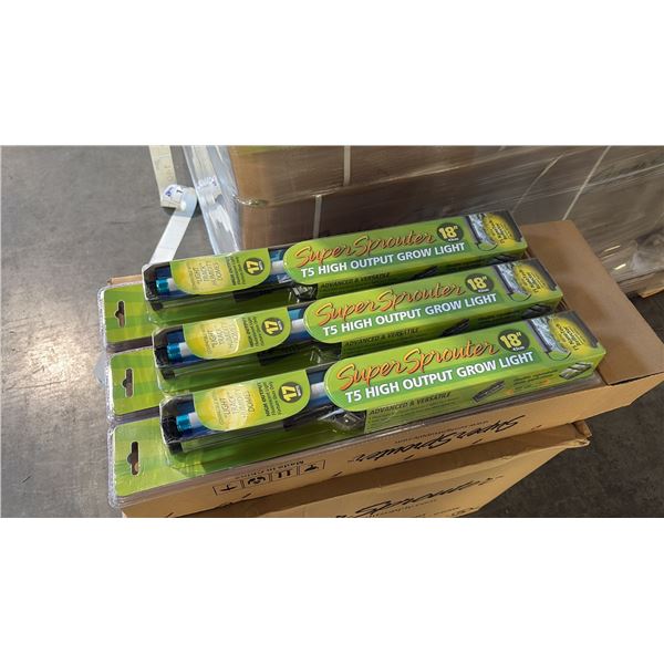 SUPER SPROUTER 18" T5 HIGH OUTPUT FLUORESCENT GROW LIGHT - 24 PER BOX