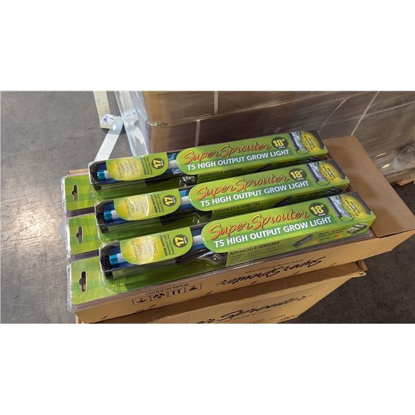 SUPER SPROUTER 18" T5 HIGH OUTPUT FLUORESCENT GROW LIGHT - 24 PER BOX