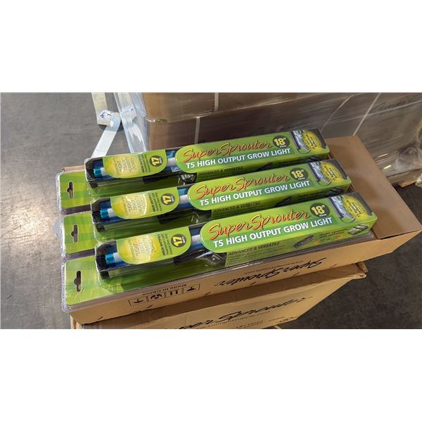 SUPER SPROUTER 18" T5 HIGH OUTPUT FLUORESCENT GROW LIGHT - 24 PER BOX