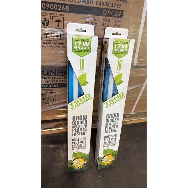 SUN BLASTER T5HO COMBO FULL STRENGTH HIGH OUTPUT 17W 6400K 18" GROW LIGHT -24 PER BOX