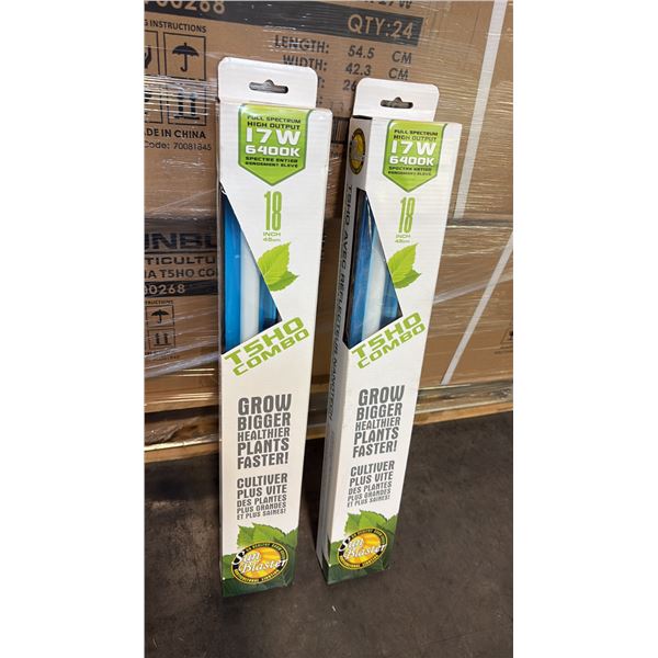 SUN BLASTER T5HO COMBO FULL STRENGTH HIGH OUTPUT 17W 6400K 18" GROW LIGHT -24 PER BOX