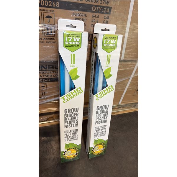 SUN BLASTER T5HO COMBO FULL STRENGTH HIGH OUTPUT 17W 6400K 18" GROW LIGHT -24 PER BOX