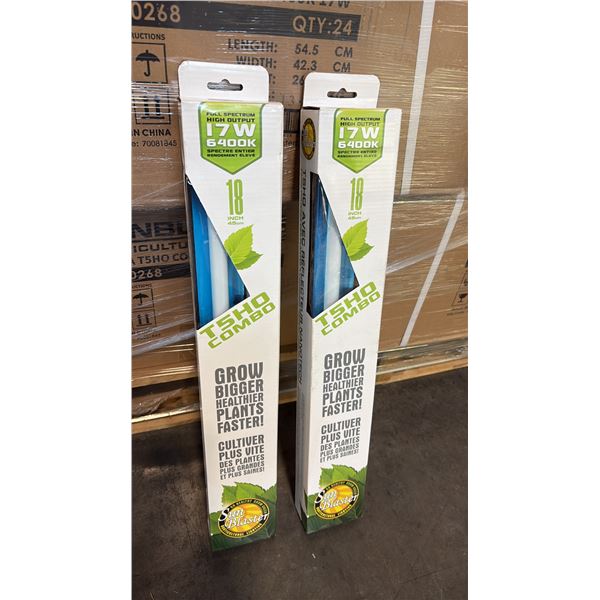 SUN BLASTER T5HO COMBO FULL STRENGTH HIGH OUTPUT 17W 6400K 18" GROW LIGHT -24 PER BOX