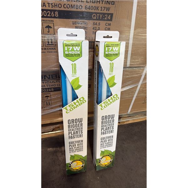 SUN BLASTER T5HO COMBO FULL STRENGTH HIGH OUTPUT 17W 6400K 18" GROW LIGHT -24 PER BOX