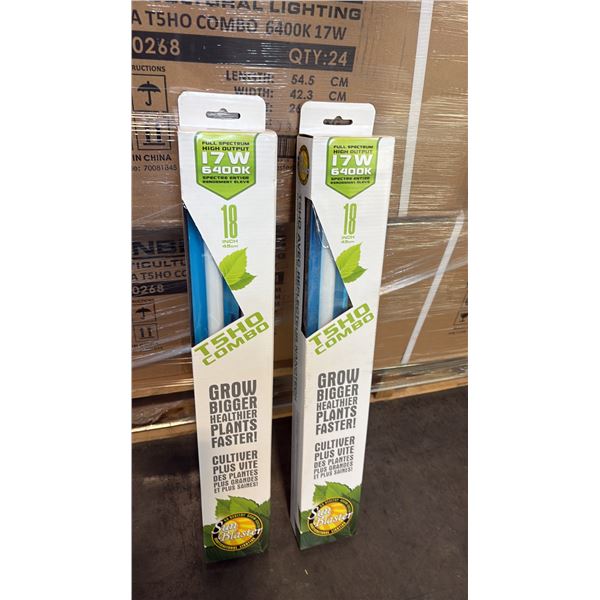 SUN BLASTER T5HO COMBO FULL STRENGTH HIGH OUTPUT 17W 6400K 18" GROW LIGHT -24 PER BOX