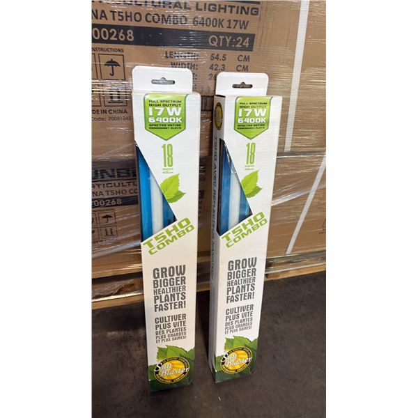 SUN BLASTER T5HO COMBO FULL STRENGTH HIGH OUTPUT 17W 6400K 18" GROW LIGHT -24 PER BOX