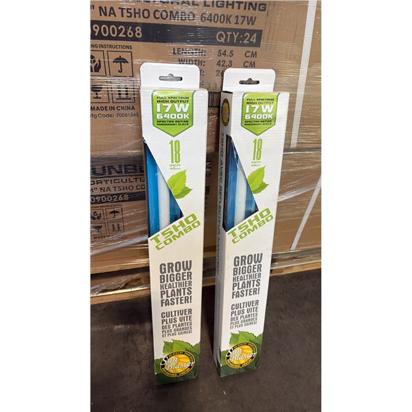 SUN BLASTER T5HO COMBO FULL STRENGTH HIGH OUTPUT 17W 6400K 18" GROW LIGHT -24 PER BOX