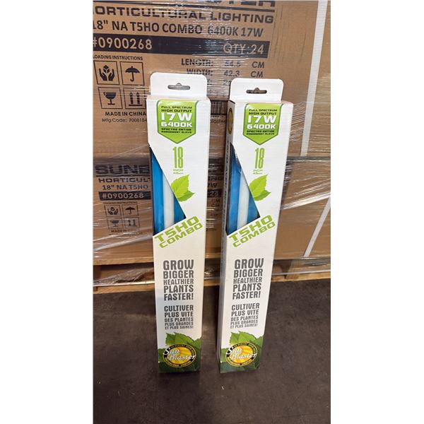 SUN BLASTER T5HO COMBO FULL STRENGTH HIGH OUTPUT 17W 6400K 18" GROW LIGHT -24 PER BOX