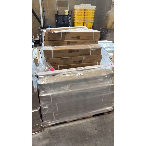 MIXED PALLET OF 36" T5HO 2700K REPLACEMENT LAMPS AND 48" SUNBLASTER 48" T5HO BALLASTS