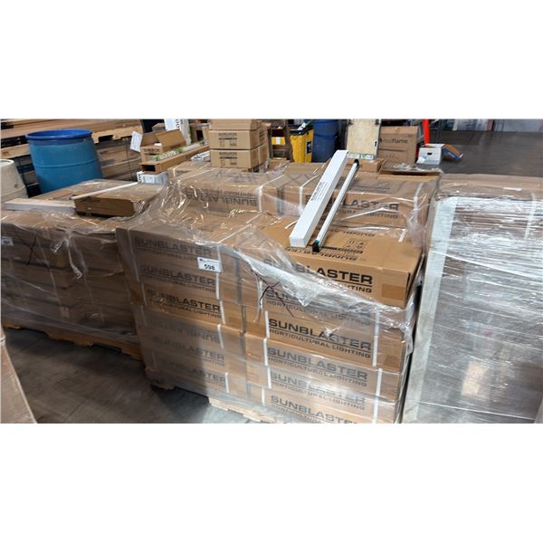 PALLET OF 48 BOXES OF 10 24" T5HO FIXTURES AND LAMPS
