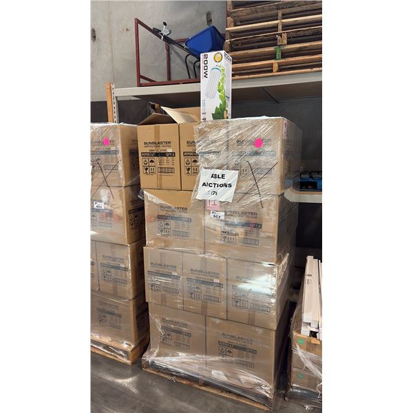 PALLET OF 28 BOXES OF 6  SUNBLASTER 200W 6400K 13,650 LUMENS 8000 HOUR LIFE PROPAGATION/GROW LIGHT