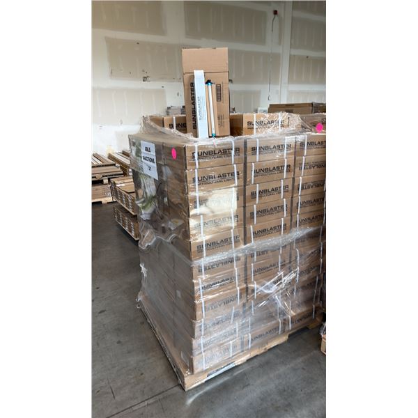 PALLET OF 120 BOXES OF 10 SUNBLASTER 12" T5HO LAMPS