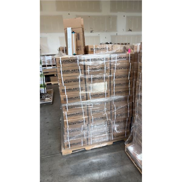 PALLET OF 120 BOXES OF 10 SUNBLASTER 12" T5HO LAMPS