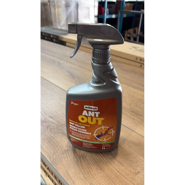 12 ONE LITER SPRAY CONTAINERS OF WILSON ANT OUT ANT KILLER