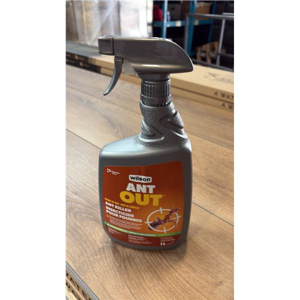 12 ONE LITER SPRAY CONTAINERS OF WILSON ANT OUT ANT KILLER