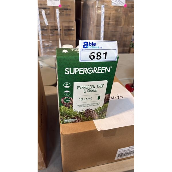 BOX OF SUPERGREEN EVERGREEN TREE & SHRUB 13-6-6 1.7KG 6 PER BOX