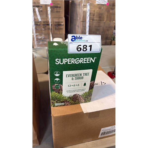 BOX OF SUPERGREEN EVERGREEN TREE & SHRUB 13-6-6 1.7KG 6 PER BOX