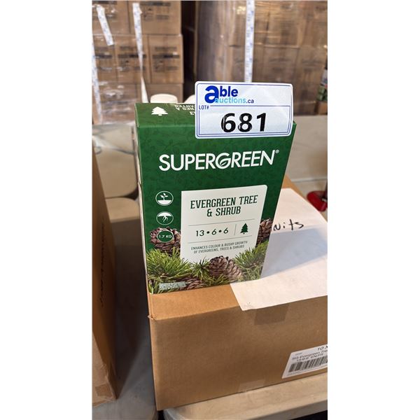 BOX OF SUPERGREEN EVERGREEN TREE & SHRUB 13-6-6 1.7KG 6 PER BOX