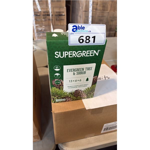 BOX OF SUPERGREEN EVERGREEN TREE & SHRUB 13-6-6 1.7KG 6 PER BOX
