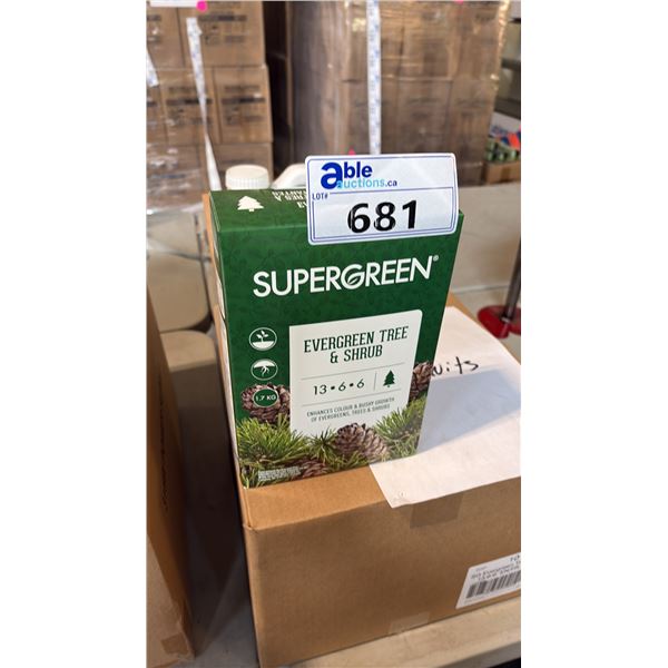 BOX OF SUPERGREEN EVERGREEN TREE & SHRUB 13-6-6 1.7KG 6 PER BOX