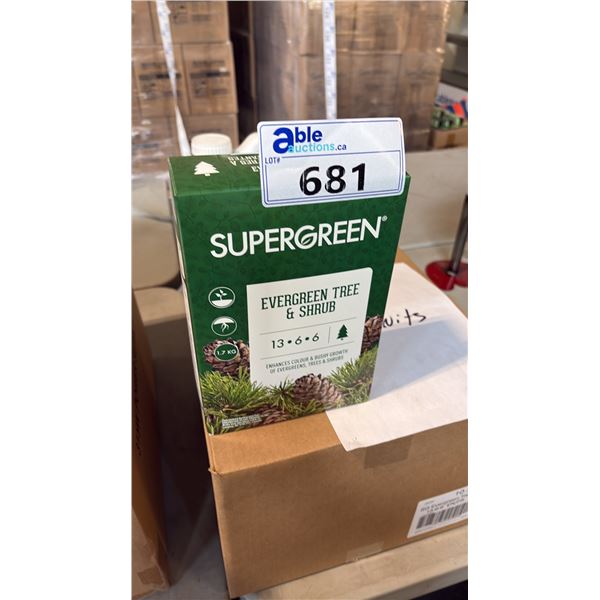 BOX OF SUPERGREEN EVERGREEN TREE & SHRUB 13-6-6 1.7KG 6 PER BOX