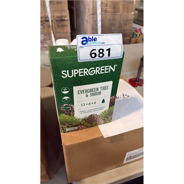 BOX OF SUPERGREEN EVERGREEN TREE & SHRUB 13-6-6 1.7KG 6 PER BOX