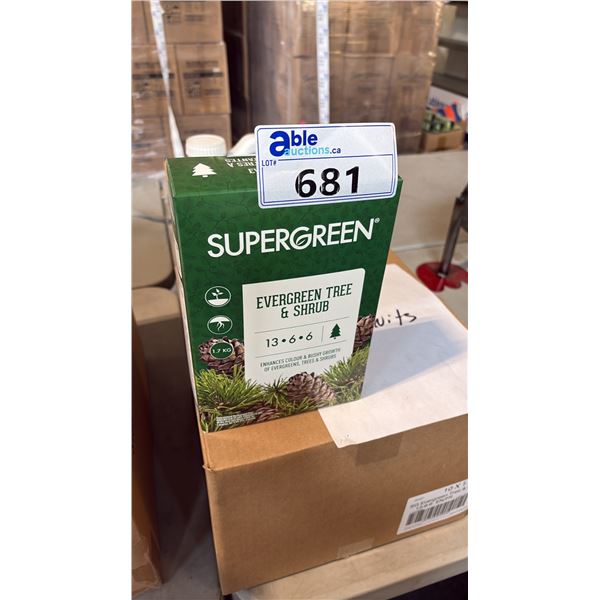 BOX OF SUPERGREEN EVERGREEN TREE & SHRUB 13-6-6 1.7KG 6 PER BOX