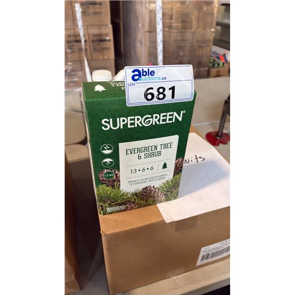 BOX OF SUPERGREEN EVERGREEN TREE & SHRUB 13-6-6 1.7KG 6 PER BOX