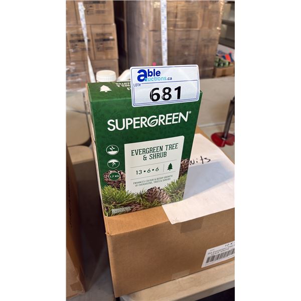 BOX OF SUPERGREEN EVERGREEN TREE & SHRUB 13-6-6 1.7KG 6 PER BOX