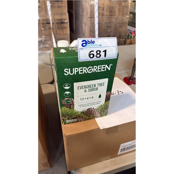 BOX OF SUPERGREEN EVERGREEN TREE & SHRUB 13-6-6 1.7KG 6 PER BOX