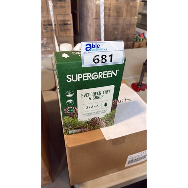 BOX OF SUPERGREEN EVERGREEN TREE & SHRUB 13-6-6 1.7KG 6 PER BOX