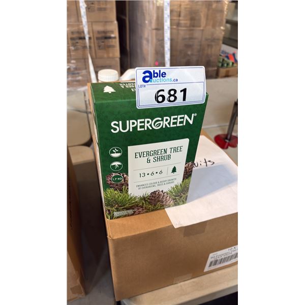 BOX OF SUPERGREEN EVERGREEN TREE & SHRUB 13-6-6 1.7KG 6 PER BOX