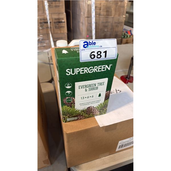 BOX OF SUPERGREEN EVERGREEN TREE & SHRUB 13-6-6 1.7KG 6 PER BOX