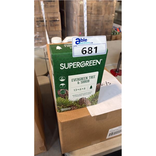 BOX OF SUPERGREEN EVERGREEN TREE & SHRUB 13-6-6 1.7KG 6 PER BOX