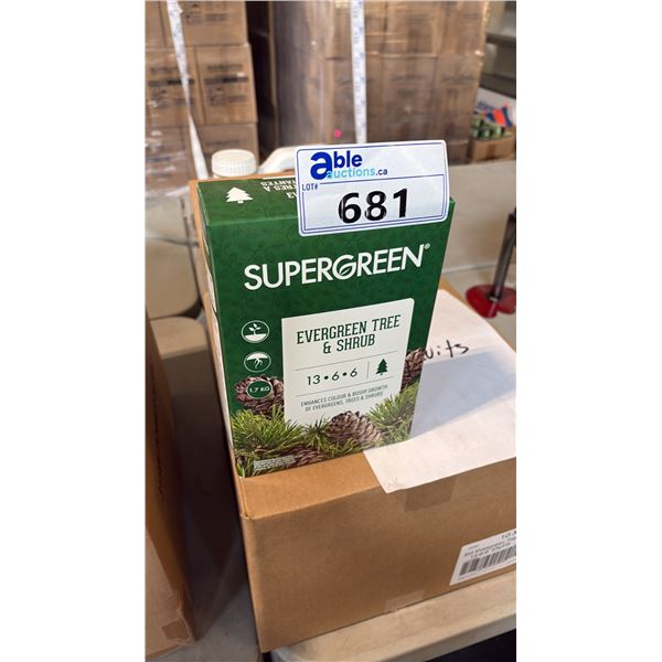 BOX OF SUPERGREEN EVERGREEN TREE & SHRUB 13-6-6 1.7KG 6 PER BOX