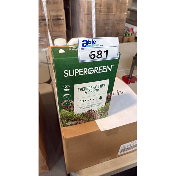 BOX OF SUPERGREEN EVERGREEN TREE & SHRUB 13-6-6 1.7KG 6 PER BOX