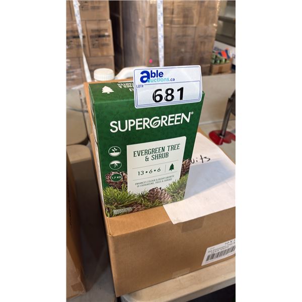 BOX OF SUPERGREEN EVERGREEN TREE & SHRUB 13-6-6 1.7KG 6 PER BOX