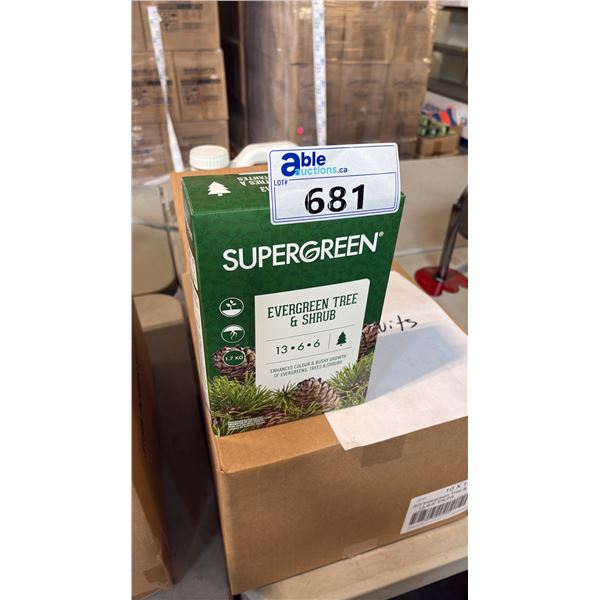 BOX OF SUPERGREEN EVERGREEN TREE & SHRUB 13-6-6 1.7KG 6 PER BOX