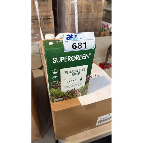 BOX OF SUPERGREEN EVERGREEN TREE & SHRUB 13-6-6 1.7KG 6 PER BOX