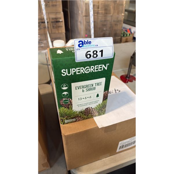 BOX OF SUPERGREEN EVERGREEN TREE & SHRUB 13-6-6 1.7KG 6 PER BOX