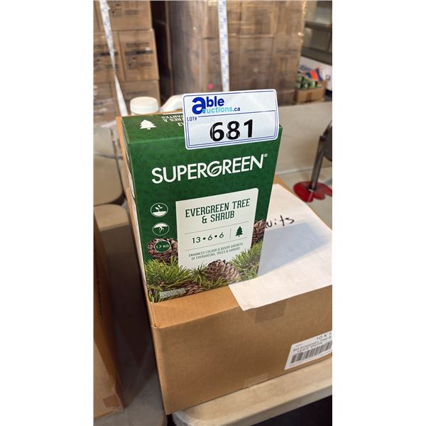 BOX OF SUPERGREEN EVERGREEN TREE & SHRUB 13-6-6 1.7KG 6 PER BOX